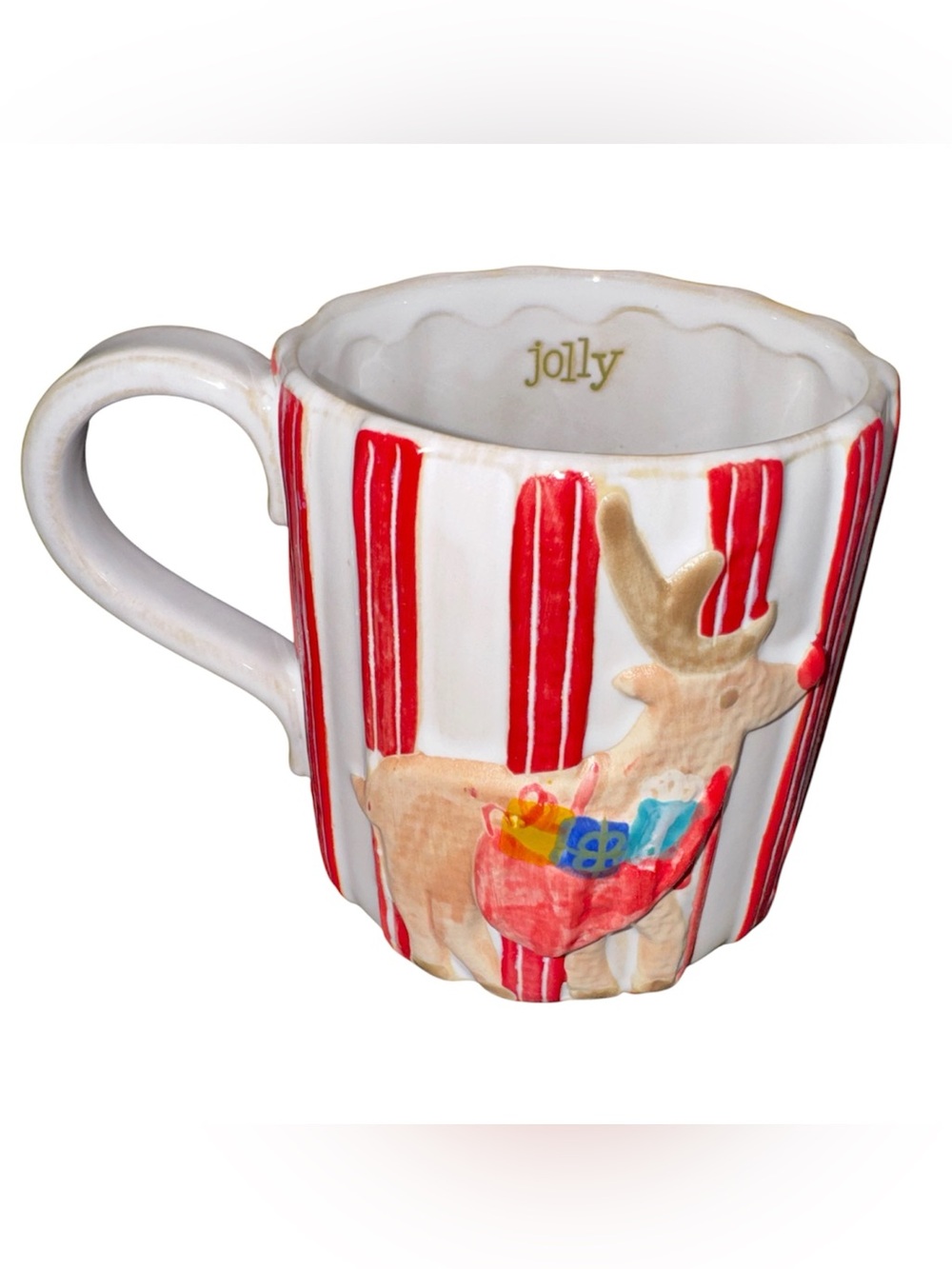 Mud Pie Reindeer Christmas Mug